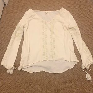 Vintage style embroidered blouse